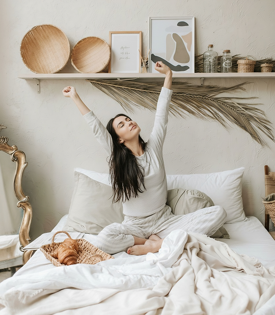 Person sleeping peacefully